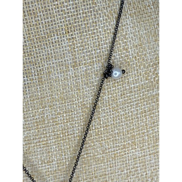 Betsey Johnson Rhinestone Cupcake Pendant Necklace With Pearl & Heart Accents - Picture 6 of 12